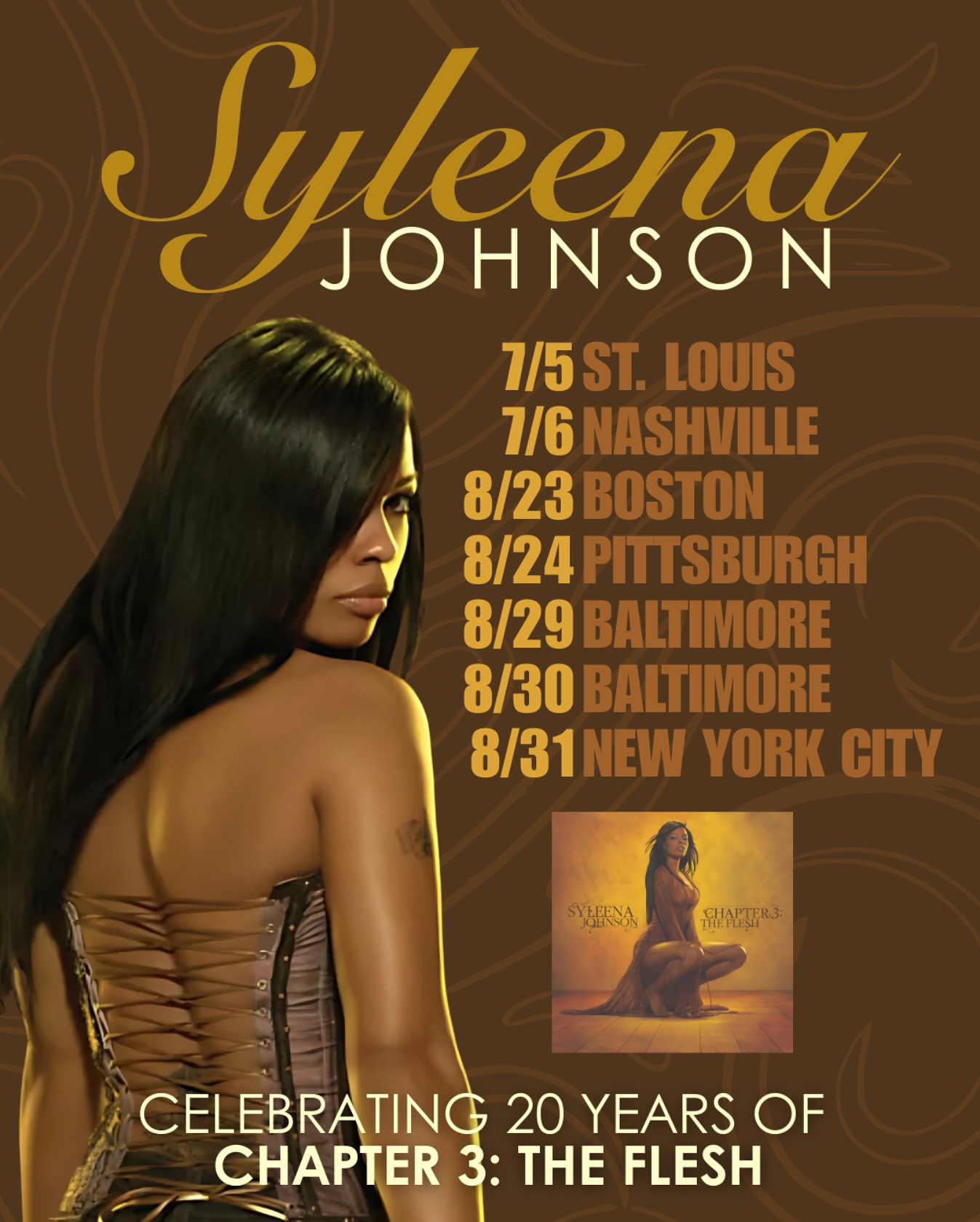 Syleena Johnson Tour Poster 2025